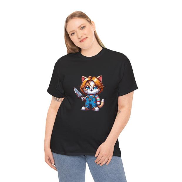 Horror Movie Cats Unisex Heavy Cotton Tee
