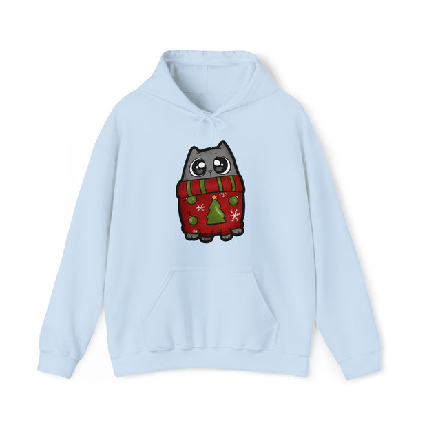 Christmas Cat Unisex Heavy Blend™ Hooded Sweatshirt