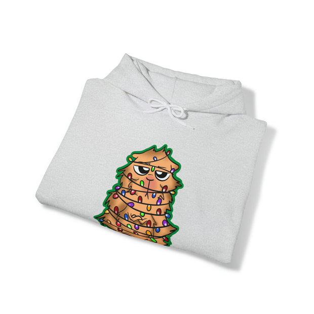 Christmas cat Unisex Heavy Blend™ Hooded Sweatshirt