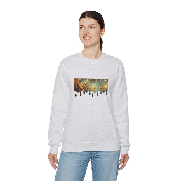 Golden Musical Notes Unisex Heavy Blend™ Crewneck Sweatshirt