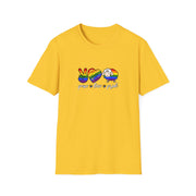 Peace Love and Pride Unisex Softstyle T-Shirt