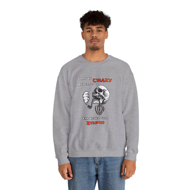 Crazy Skull Unisex Heavy Blend™ Crewneck Sweatshirt