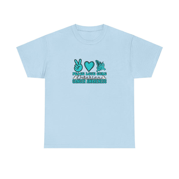 Peace Love Cure Unisex Heavy Cotton Tee