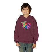 Youth Hooded Sweatshirt with Soda Pop Design, Fun Sweatshirt for Kids, Perfect Gift for Birthdays, Cozy Hooded Top, Great for Casual Wear