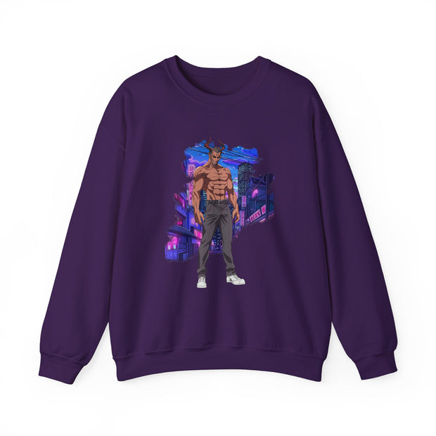 Anime Male Demon Unisex Heavy Blend™ Crewneck Sweatshirt