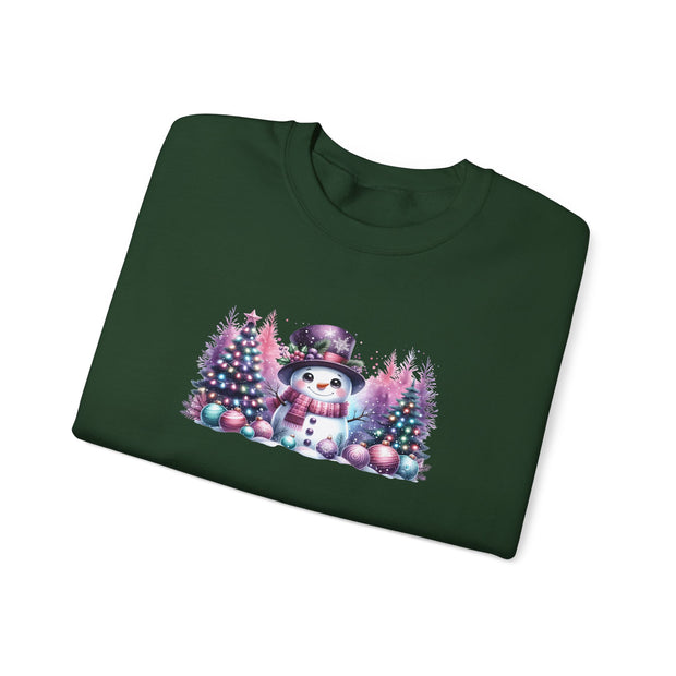 Pastel Snowman Unisex Heavy Blend™ Crewneck Sweatshirt