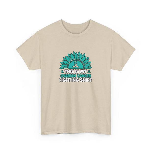 Ovarian cancer Unisex Heavy Cotton Tee