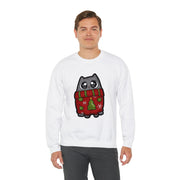 Christmas cat Unisex Heavy Blend™ Crewneck Sweatshirt