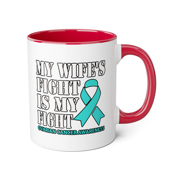 Ovarian Cancer Accent Mugs, 11oz