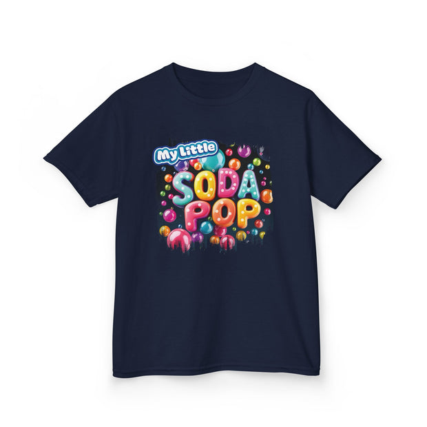 Kids Soda Pop Tee, Fun T-Shirt, Cute Apparel for Kids, Gift for Birthdays, Playdate Outfit, Colorful Kidswear