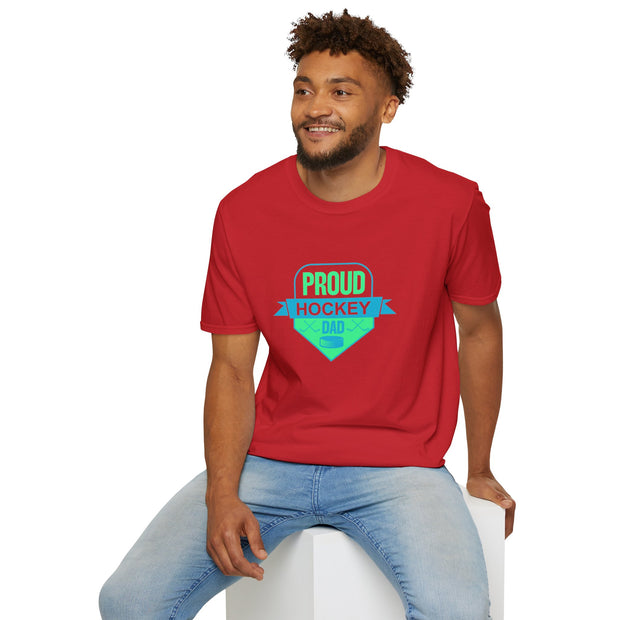 Proud Hockey Dad Unisex Softstyle T-Shirt