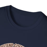 I Pretend that Coffee Helps Unisex Softstyle T-Shirt