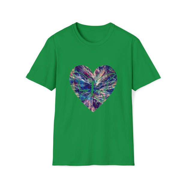 Heart Butterfly Unisex Softstyle T-Shirt