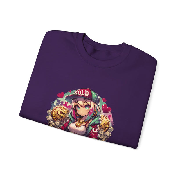 Graffiti Anime Girls Unisex Heavy Blend™ Crewneck Sweatshirt