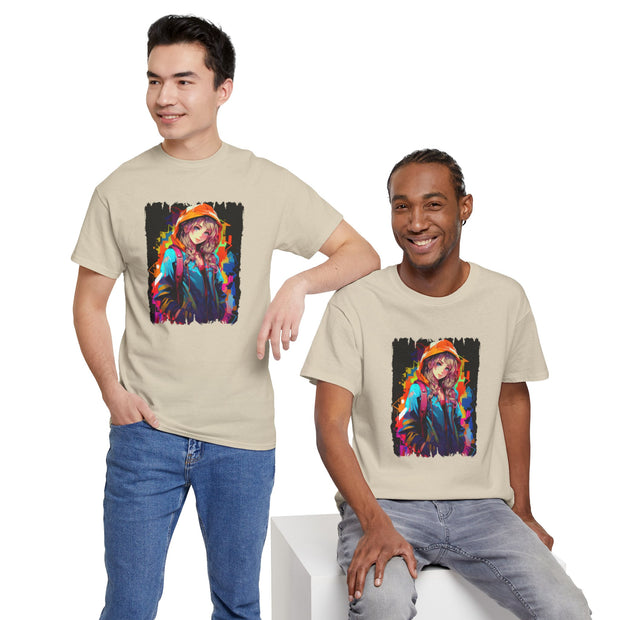 Graffiti Anime Girls Unisex Heavy Cotton Tee