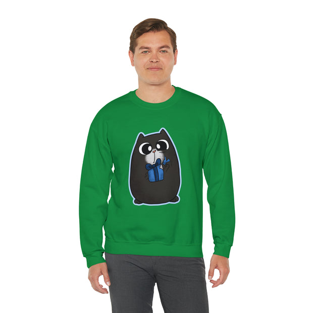 Christmas cat Unisex Heavy Blend™ Crewneck Sweatshirt