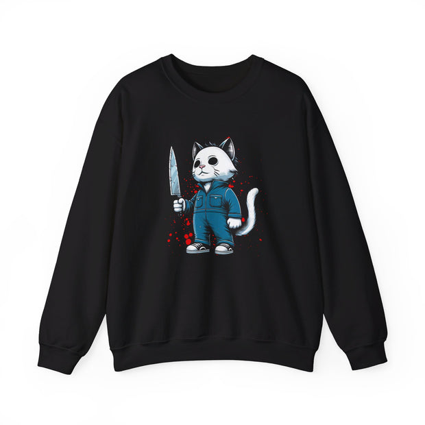 Horror Movie Cats Unisex Heavy Blend™ Crewneck Sweatshirt