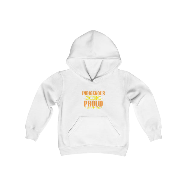 Indigenous and Proud Youth Heavy Blend Hooded Sweatshirt