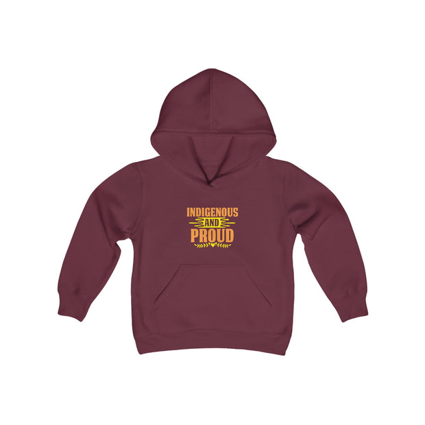 Indigenous and Proud Youth Heavy Blend Hooded Sweatshirt