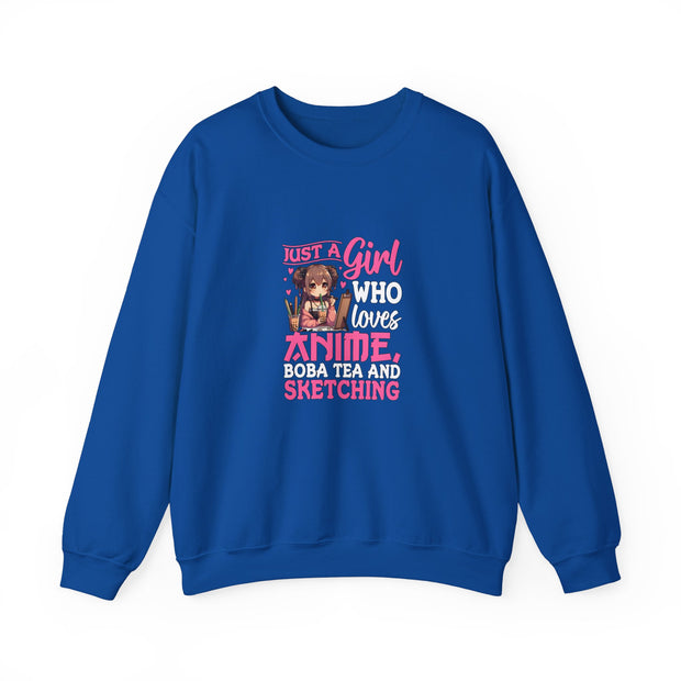 Just a Girl Unisex Heavy Blend™ Crewneck Sweatshirt