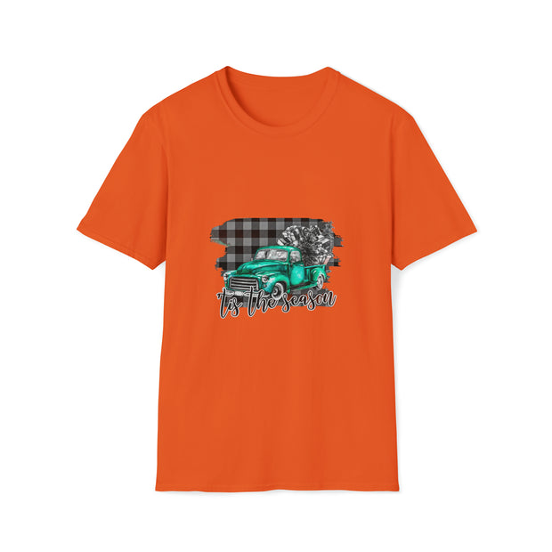 Christmas truck Unisex Softstyle T-Shirt