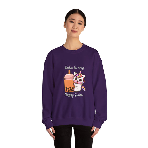 Unicorn Boba Unisex Heavy Blend™ Crewneck Sweatshirt