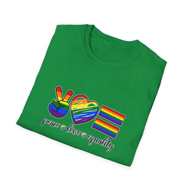 Peace Love and Equality Unisex Softstyle T-Shirt