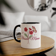 Blessed Mama Accent Mugs, 11oz