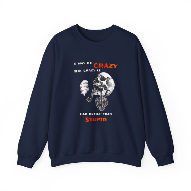 Crazy Skull Unisex Heavy Blend™ Crewneck Sweatshirt