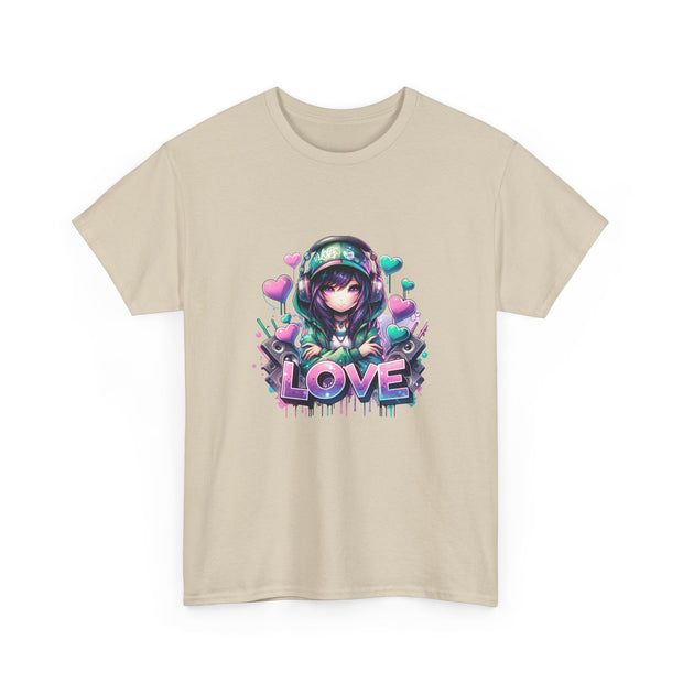 Graffiti Anime Girls Unisex Heavy Cotton Tee