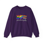 Peace Love Equality Unisex Heavy Blend™ Crewneck Sweatshirt