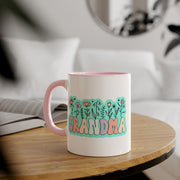 Grandma Flowers Accent Mugs, 11oz