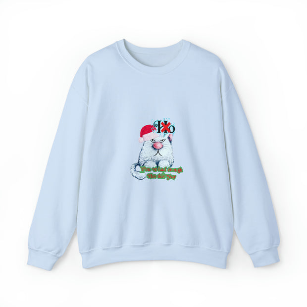 Christmas cat Unisex Heavy Blend™ Crewneck Sweatshirt