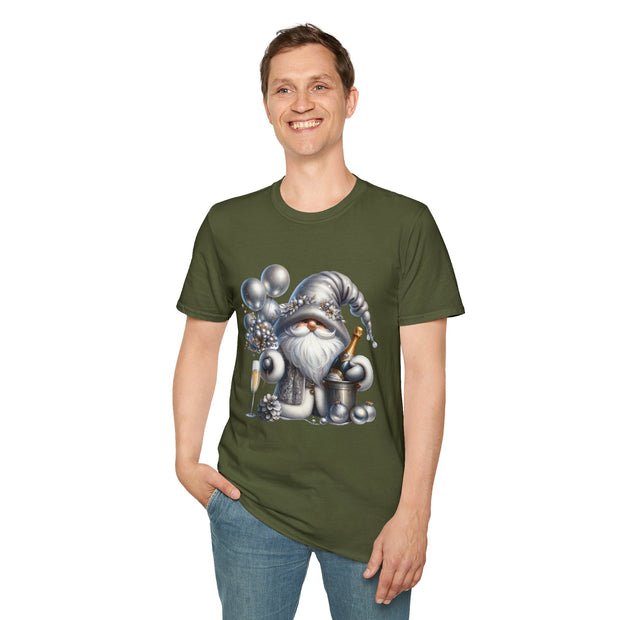 New Year Gnome Unisex Softstyle T-Shirt