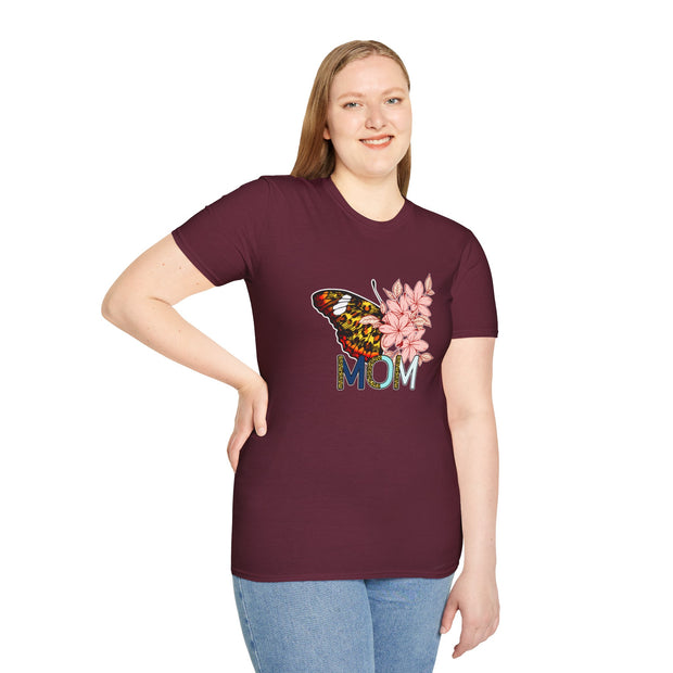 Butterfly Mom Unisex Softstyle T-Shirt