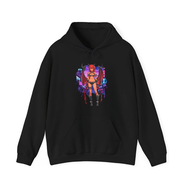 Anime Female Demon Unisex Heavy Blend™ Hooded Sweatshirt