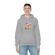 Christmas cat Unisex Heavy Blend™ Hooded Sweatshirt