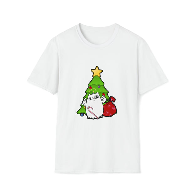 Christmas Cat Unisex Softstyle T-Shirt
