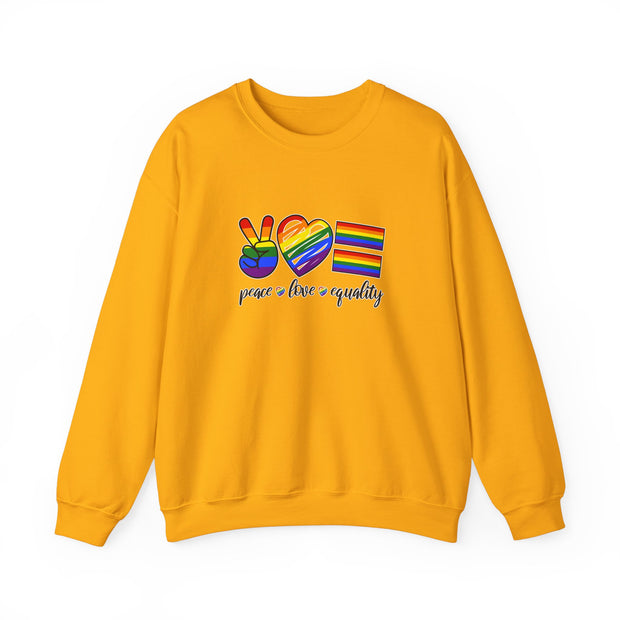 Peace Love Equality Unisex Heavy Blend™ Crewneck Sweatshirt