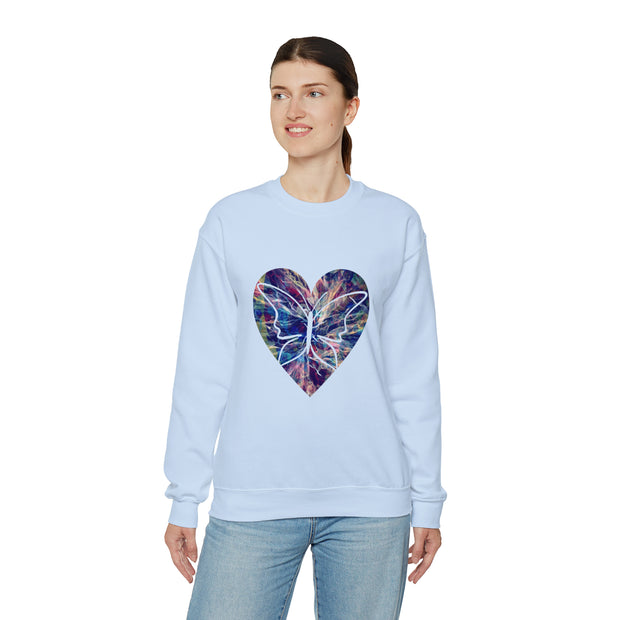 Heart butterfly Unisex Heavy Blend™ Crewneck Sweatshirt