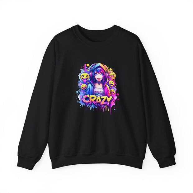 Graffiti Anime Girls Unisex Heavy Blend™ Crewneck Sweatshirt