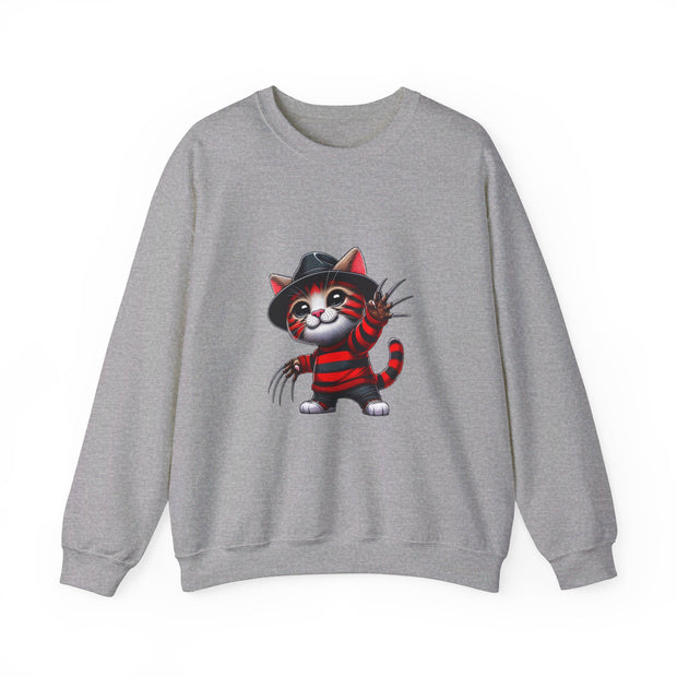 Horror Movie Cats Unisex Heavy Blend™ Crewneck Sweatshirt