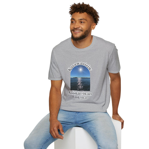 Cree Saskatchewan Skies Unisex Softstyle T-Shirt