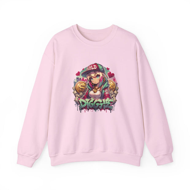 Graffiti Anime Girls Unisex Heavy Blend™ Crewneck Sweatshirt