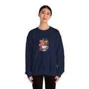 Tea Cup Flowers & Birds Unisex Heavy Blend™ Crewneck Sweatshirt