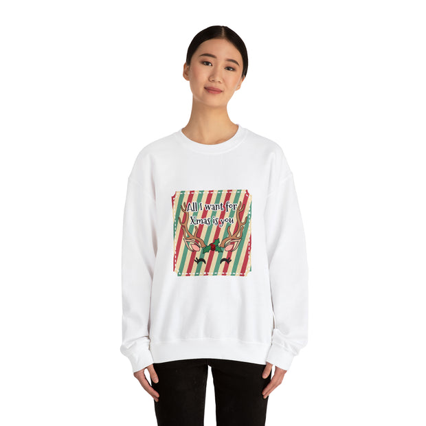 Reindeer Unisex Heavy Blend™ Crewneck Sweatshirt