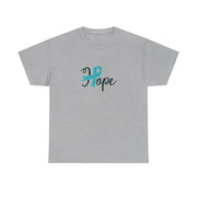Ovarian Cancer Hope Unisex Heavy Cotton Tee