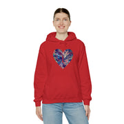 Heart Butterfly Unisex Heavy Blend™ Hooded Sweatshirt