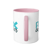 Fuck Cancer Accent Mugs, 11oz
