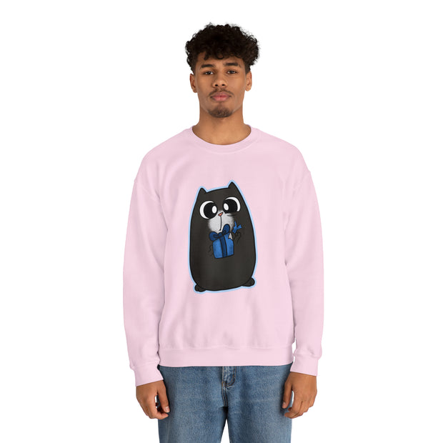 Christmas cat Unisex Heavy Blend™ Crewneck Sweatshirt